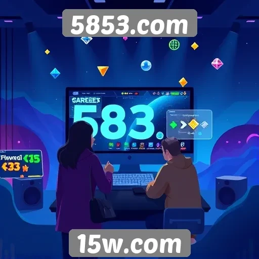 Experiência do usuário no site de jogos 5853.com
